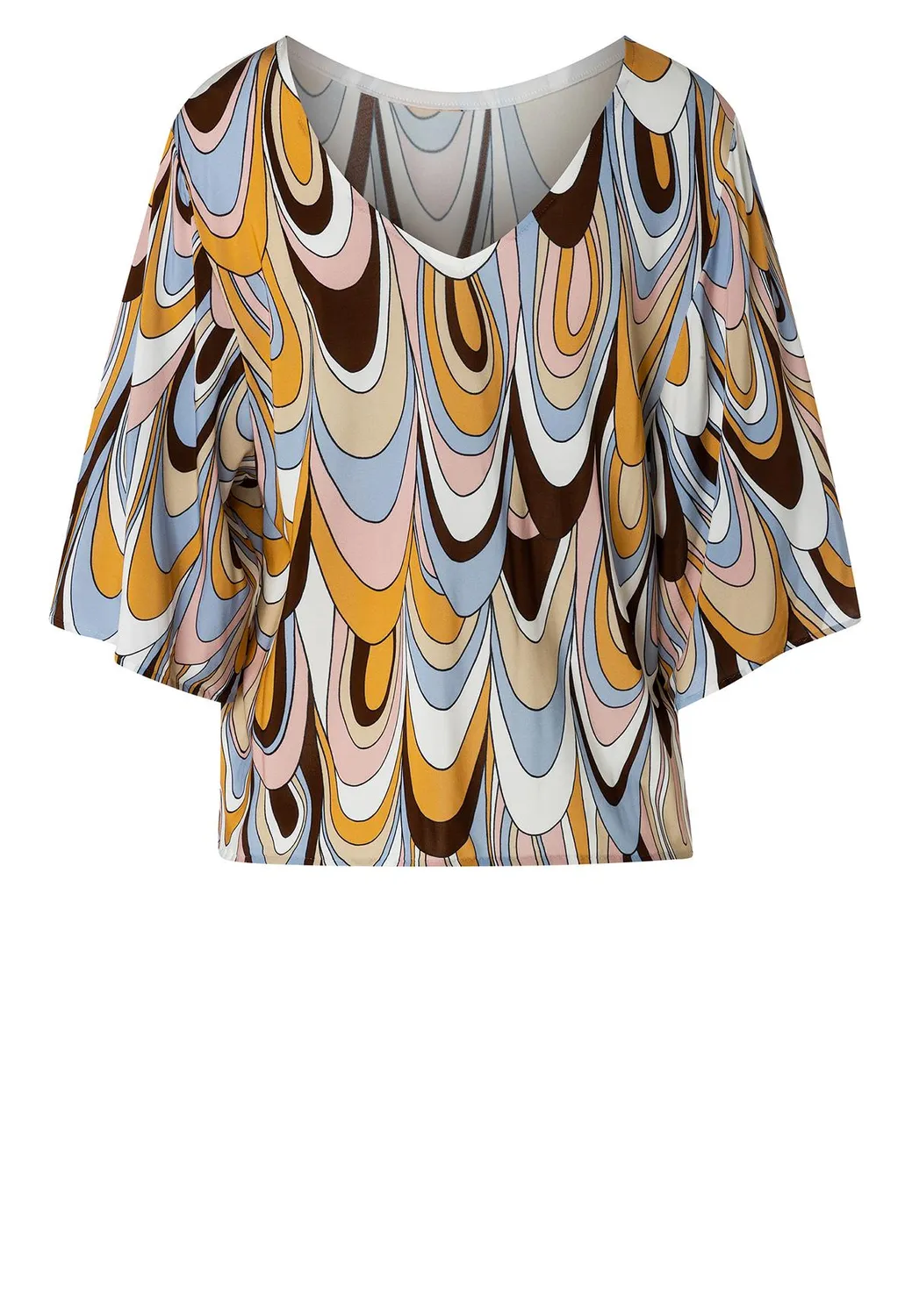 Ana Alcazar Kibone top fantasia retro manica corta