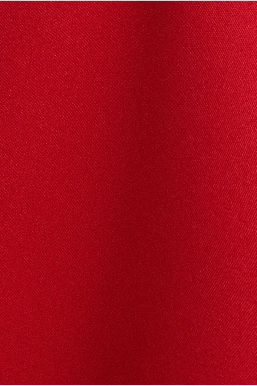 Goddiva Bardot DR5124 mini abito rosso scuba scollo bardot