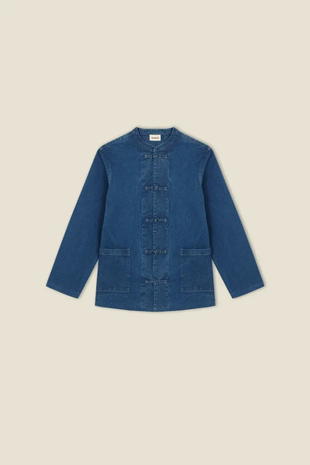 Dahlia Kitchen overshirt denim unisex alamari