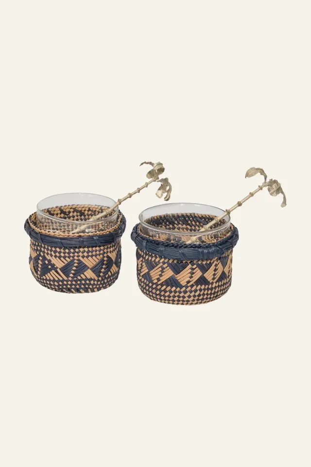 Johanna Ortiz Muisca set sale e pepe blu navy 2 pezzi
