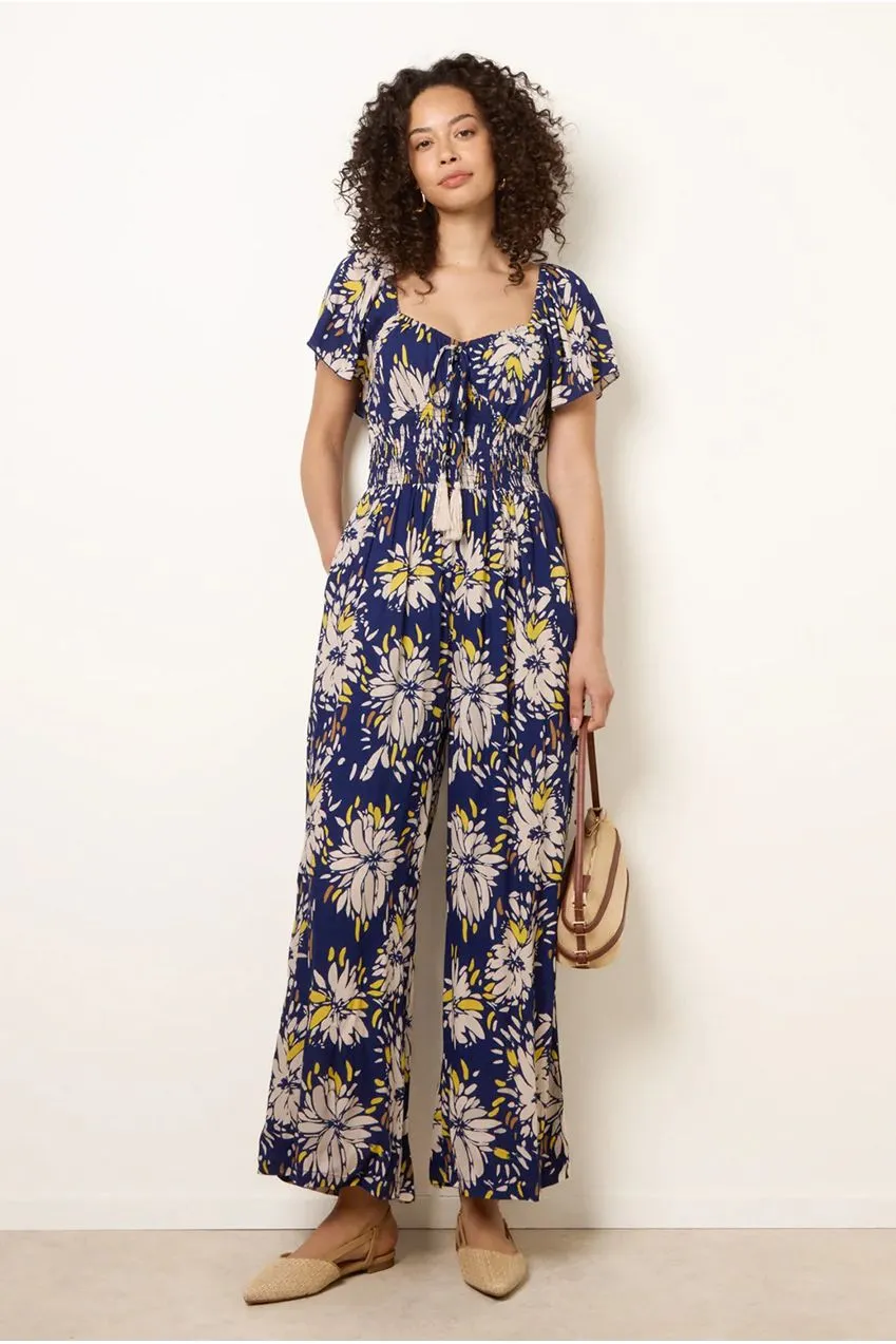 Blue Vanilla Shirred Waist Tuta Gialla Limone