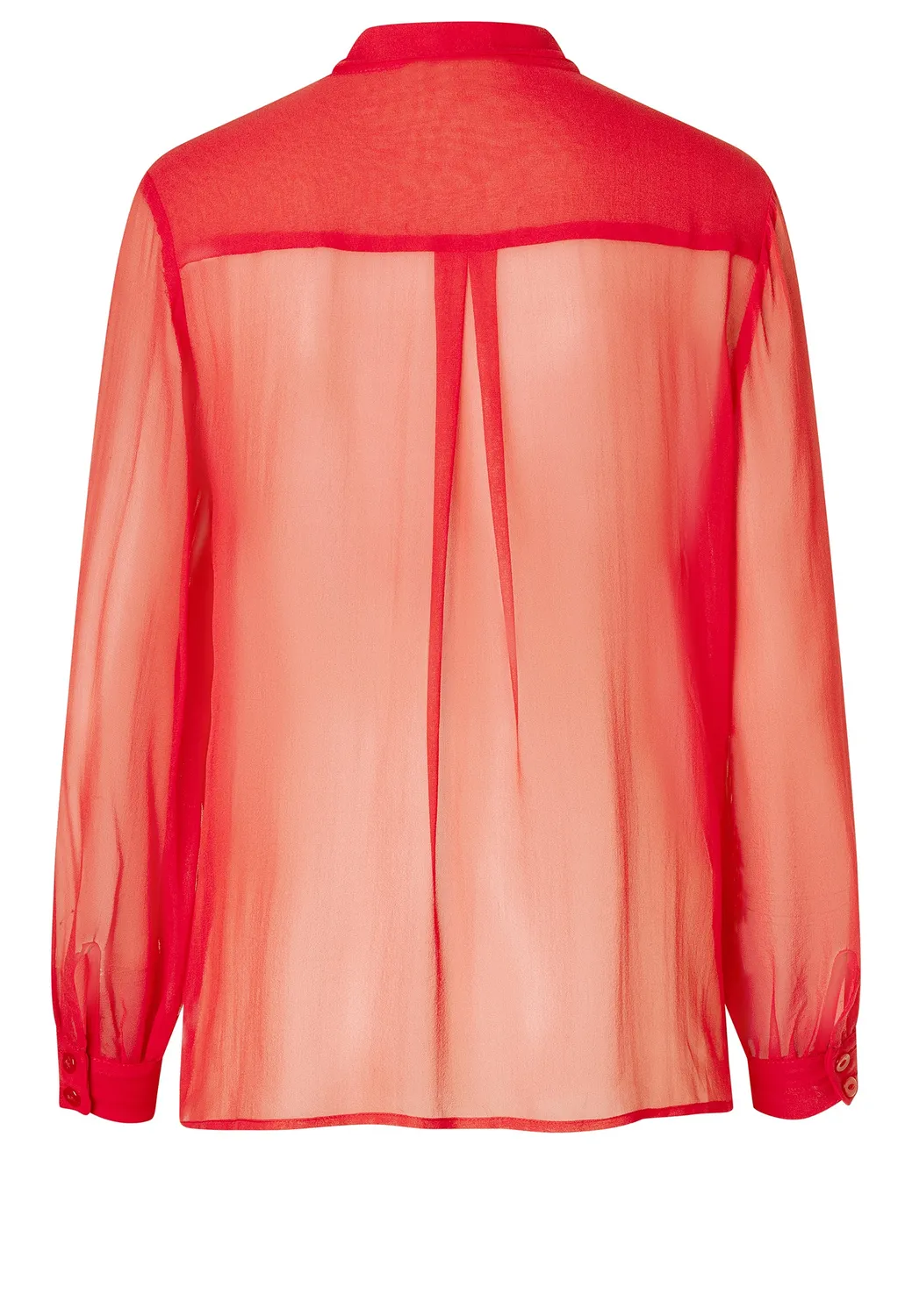 Ana Alcazar Cosasa blusa rossa chiffon con fiocco