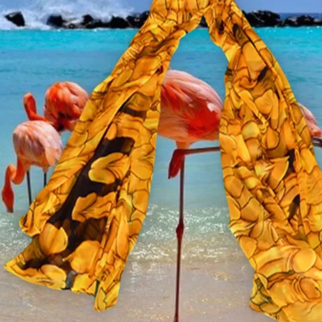 Antica Sartoria Romantico 2019A169B foulard bianco blu poliestere