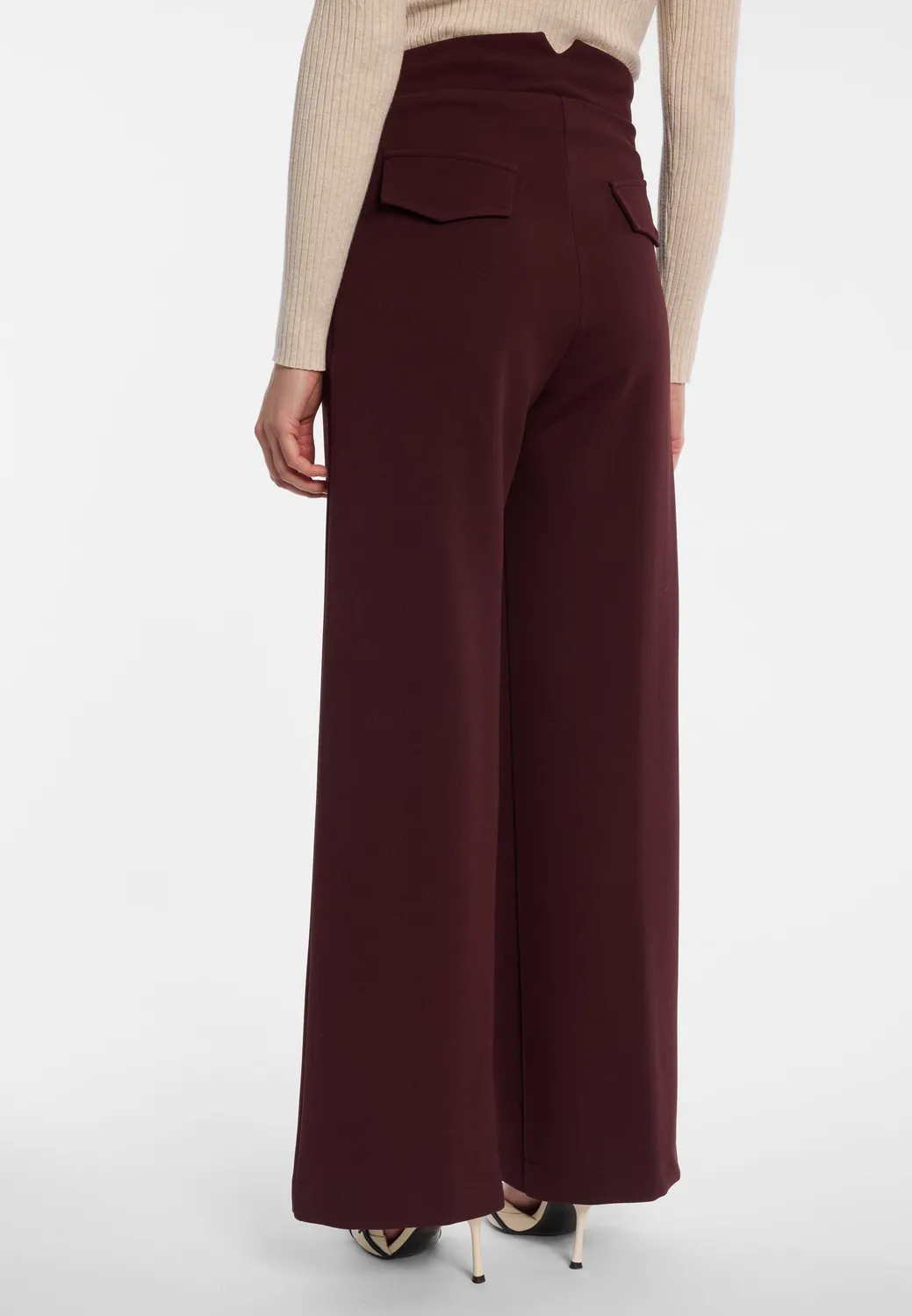 Ana Alcazar Marlene Ellis pantaloni palazzo vita alta