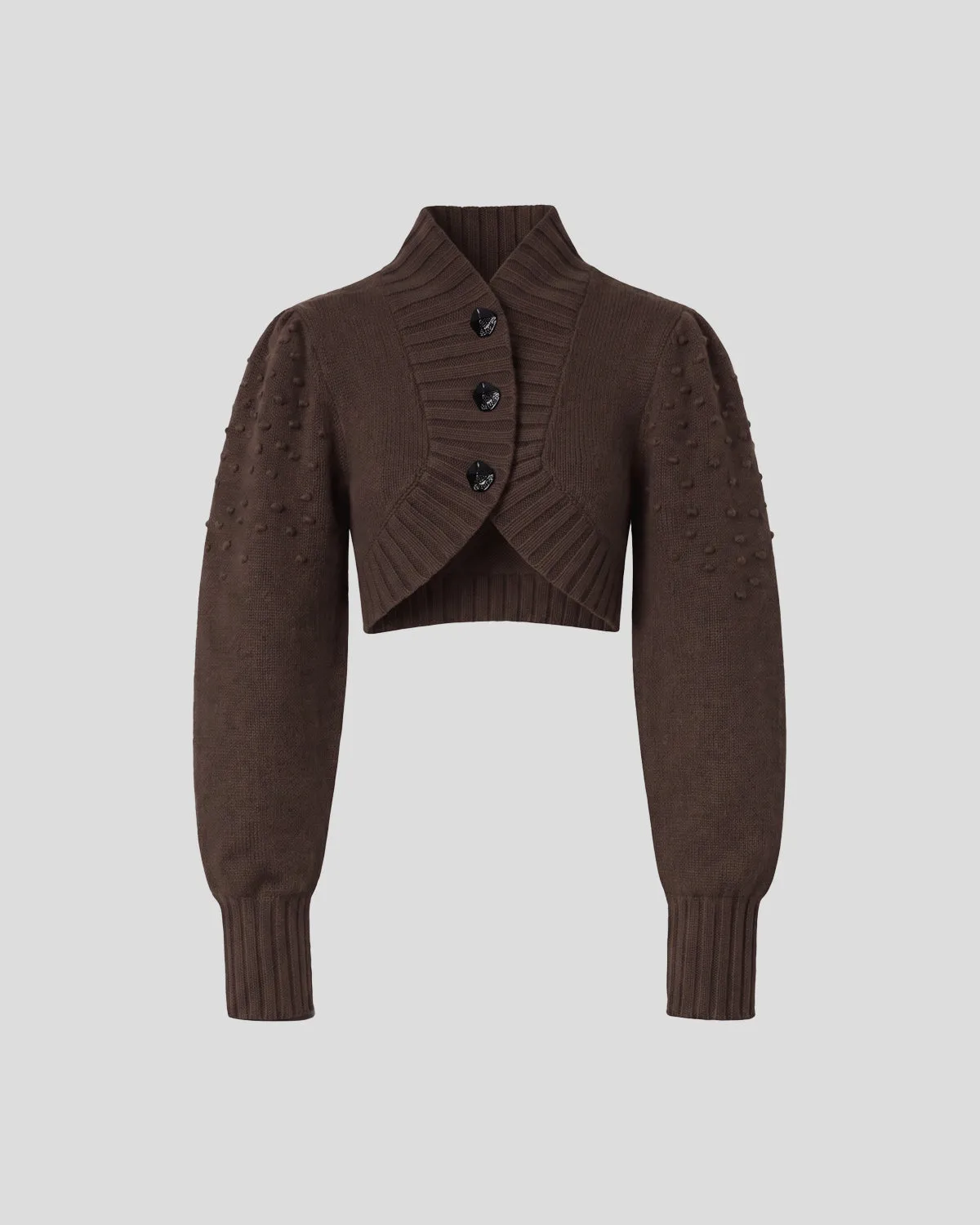 Violante Nessi Scanavino cardigan marrone lana merino