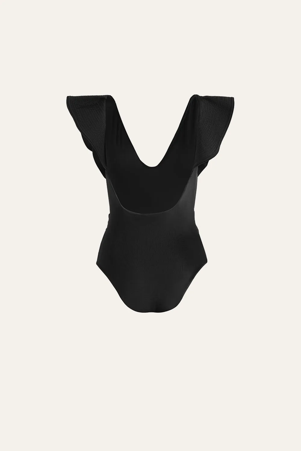 Johanna Ortiz Island Rhythms costume intero nero