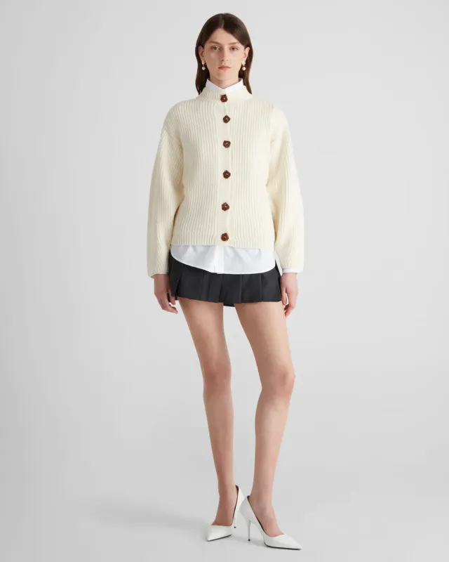 Violante Nessi Mario cardigan avorio merino Cashwool M