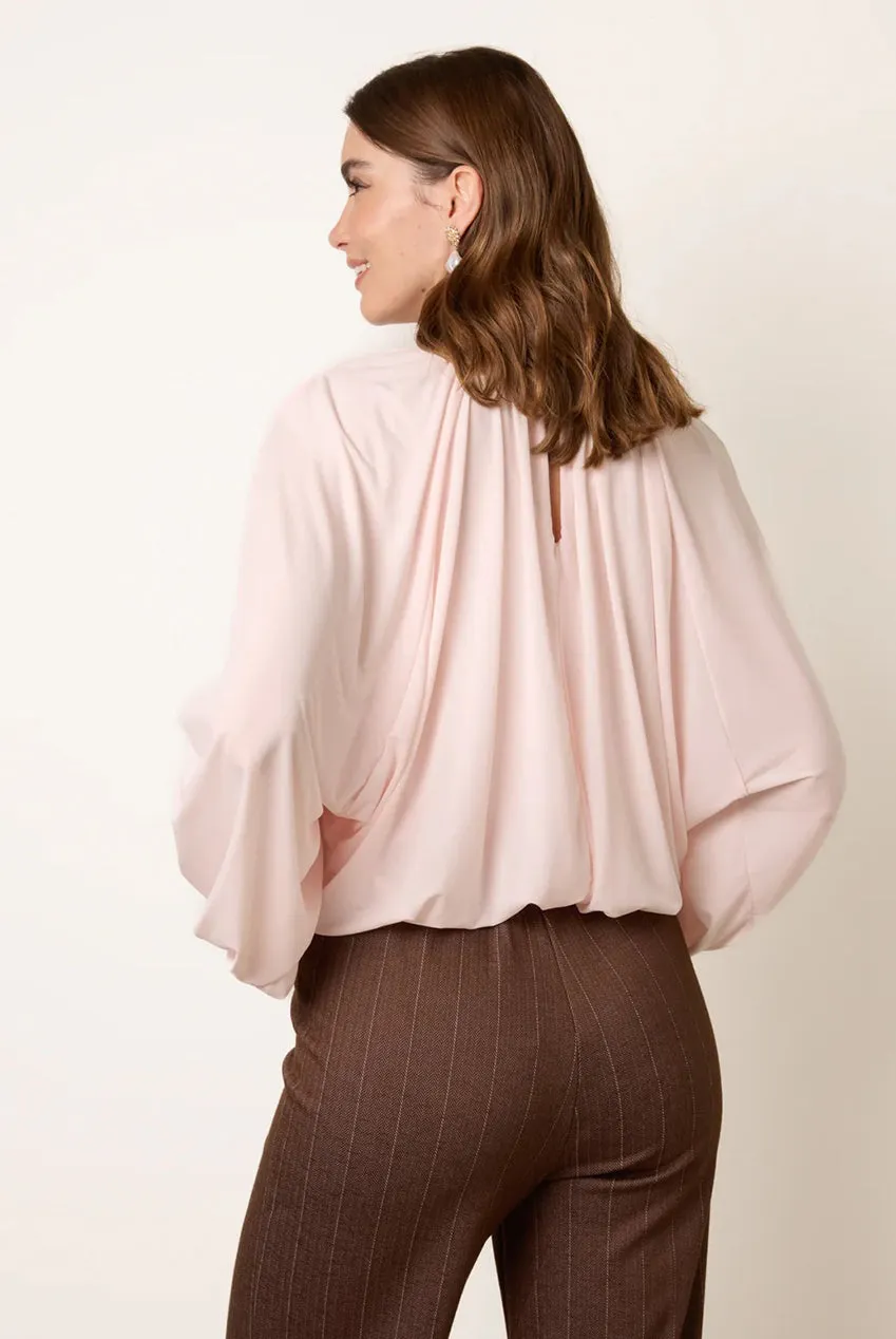 Blue Vanilla Batwing Puffball camicetta rosa onesize elasticizzata