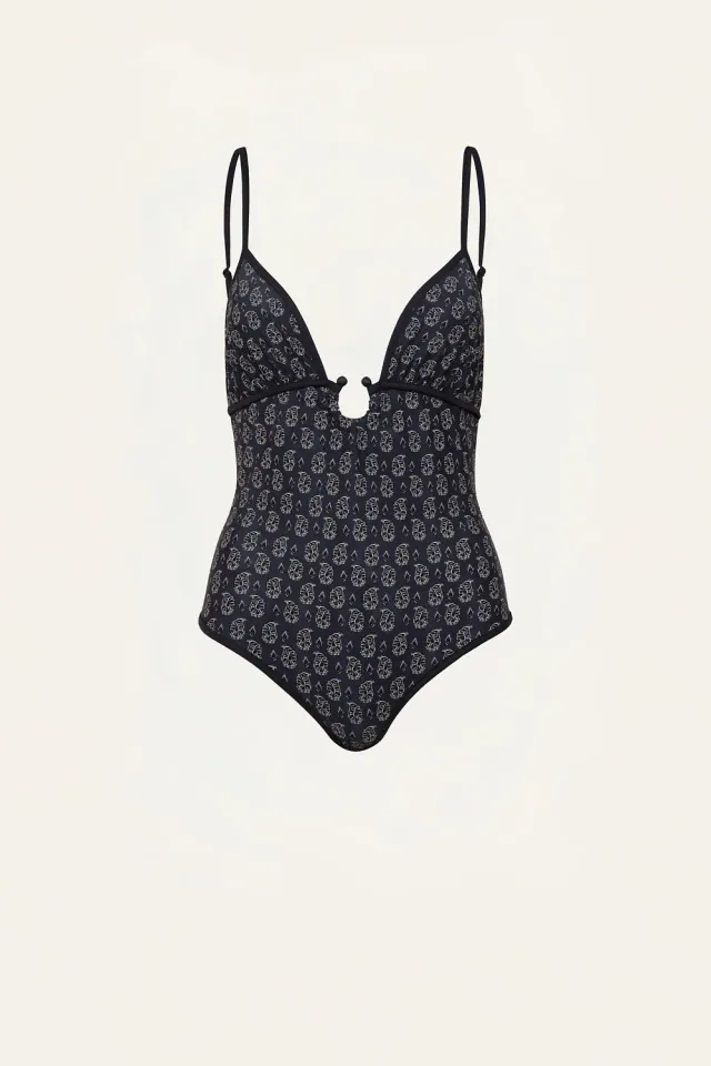 Johanna Ortiz Tide Mirage costume intero nero lycra