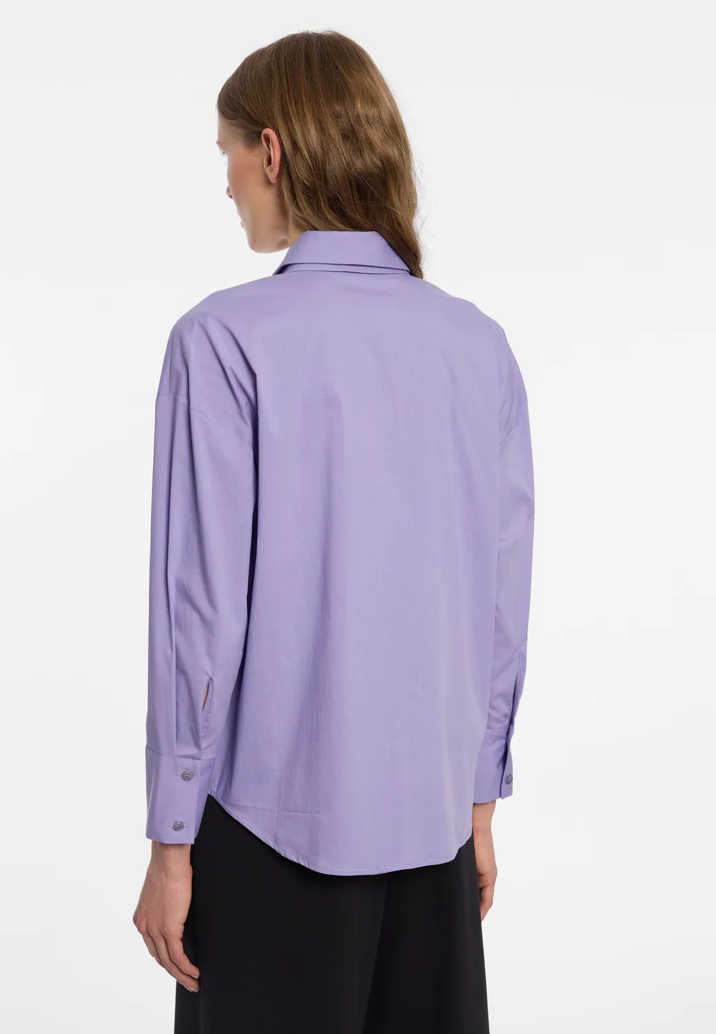Ana Alcazar Engilia camicia con fiocco lilla