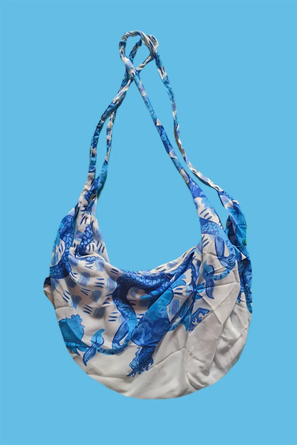 Antica Sartoria DV1906 sacca a spalla donna blu cotone