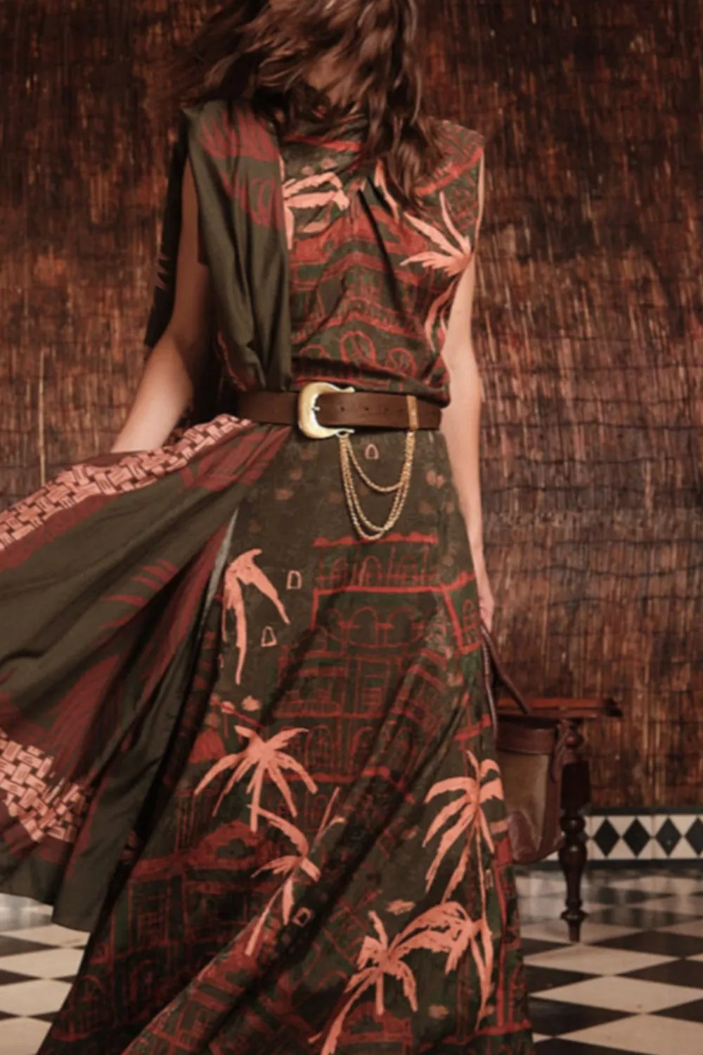 Johanna Ortiz Twist Od Heritage cintura pelle marrone