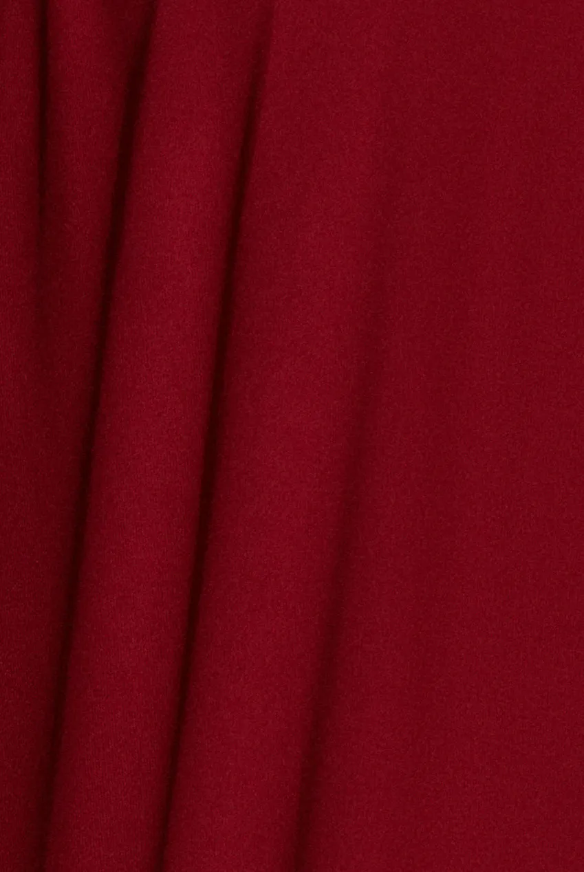 Goddiva Slouchy Midi abito vino manica corta morbido