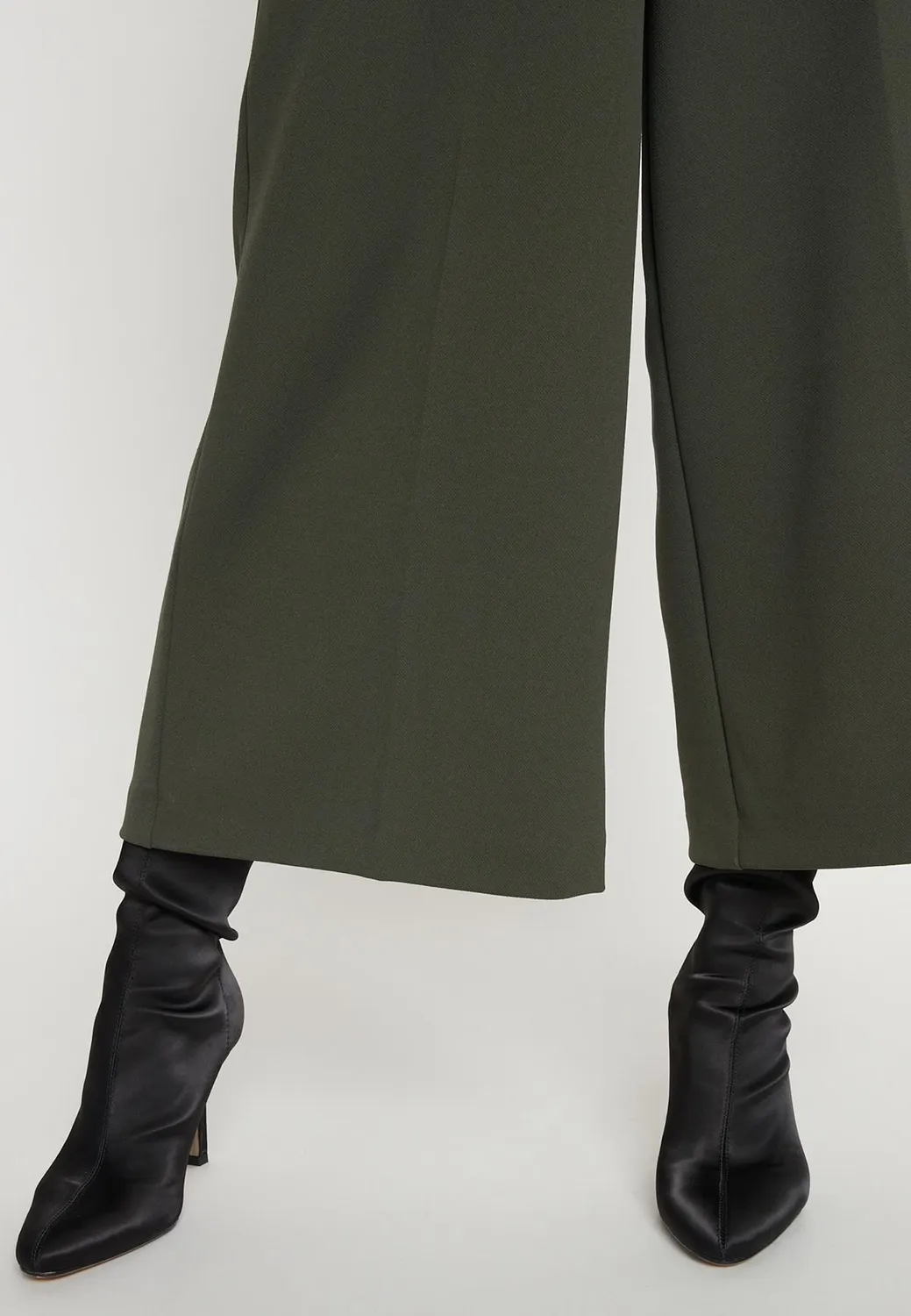 Ana Alcazar Mefily culotte kaki tasche laterali