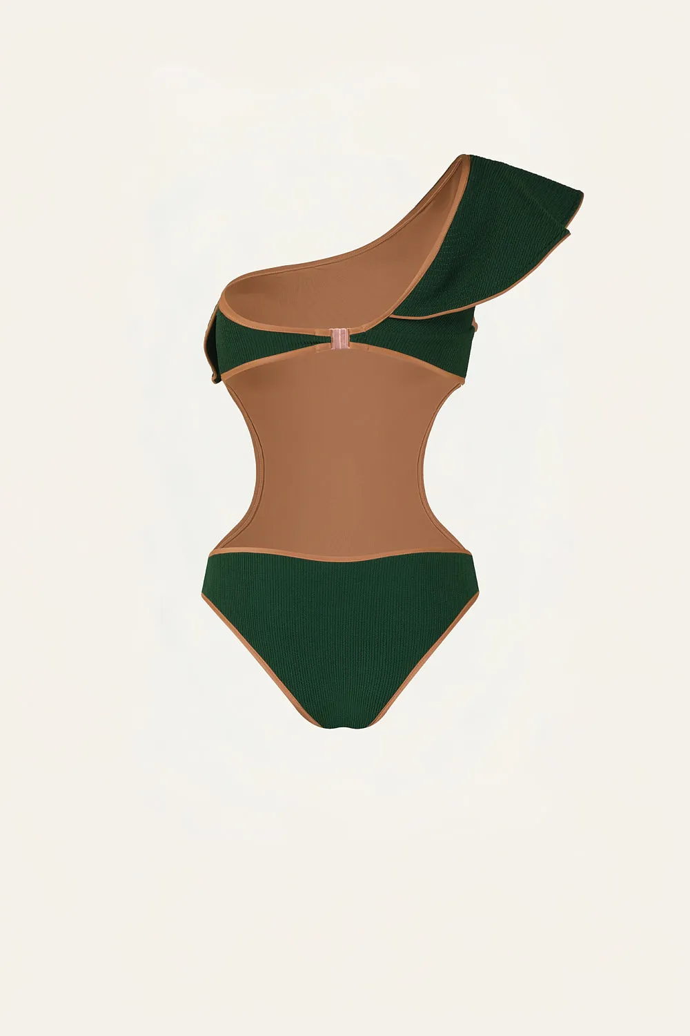 Johanna Ortiz Coastal Dream costume intero verde lycra