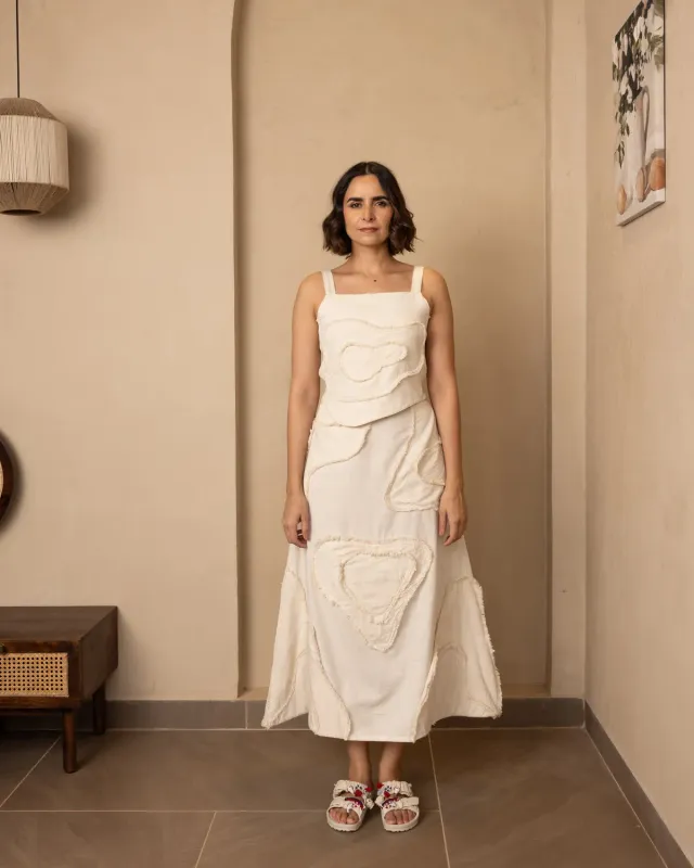 Our Dve Rouge Set completo coordinato beige iuta