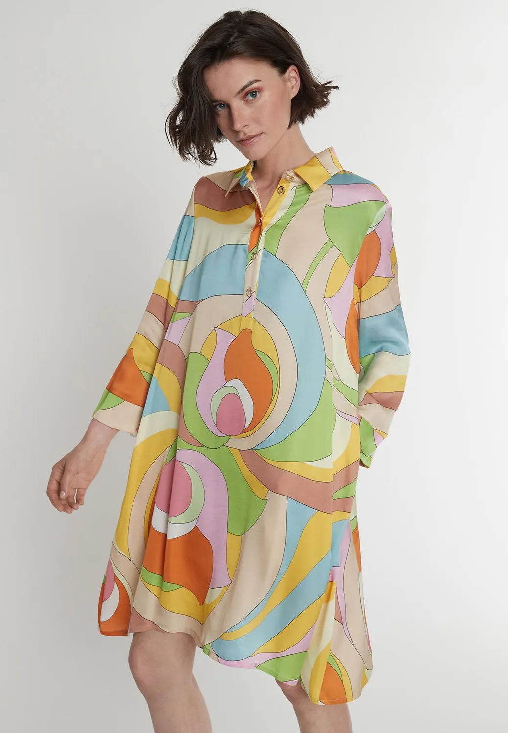 Ana Alcazar Pazoly chemisier corto pastel