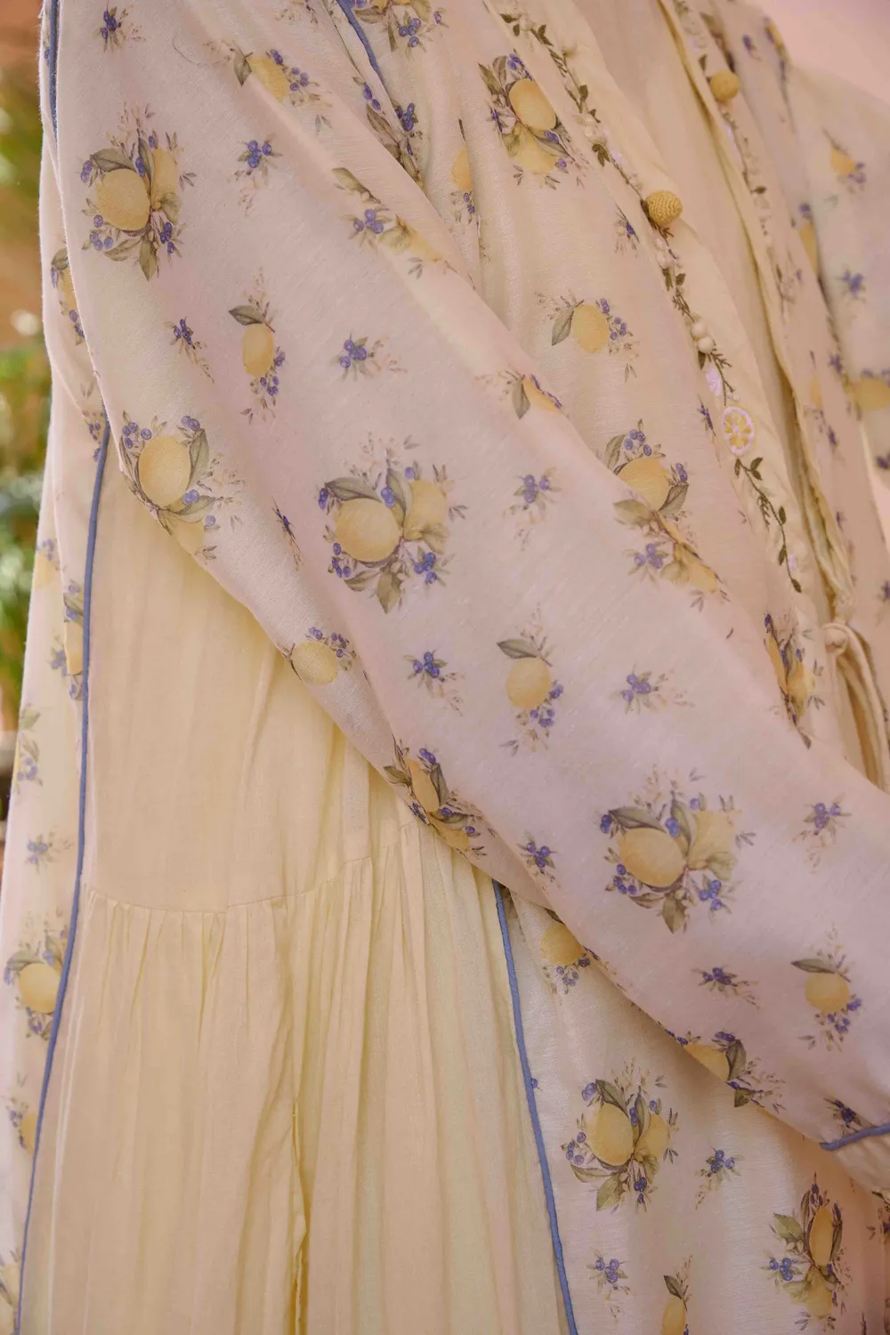 Our Dve Amily Vestito giacca limoni cotone 2 pezzi