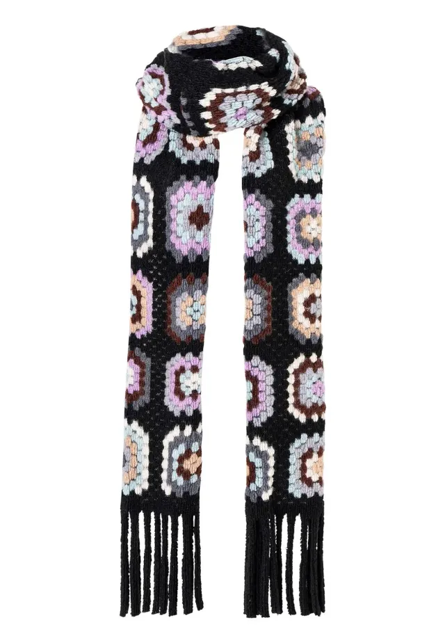 Ana Alcazar Sabata sciarpa lana patchwork