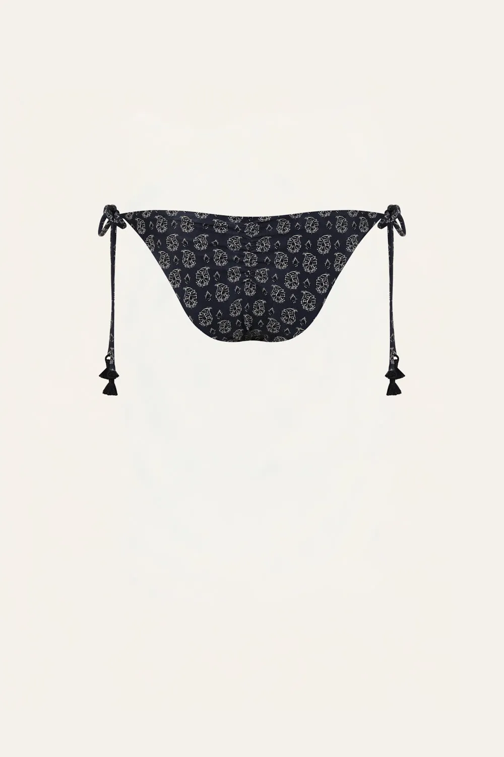 Johanna Ortiz Sagrado slip bikini nero lacci laterali