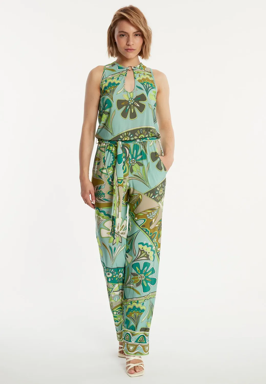 Ana Alcazar Zimea tuta jumpsuit viscose verde