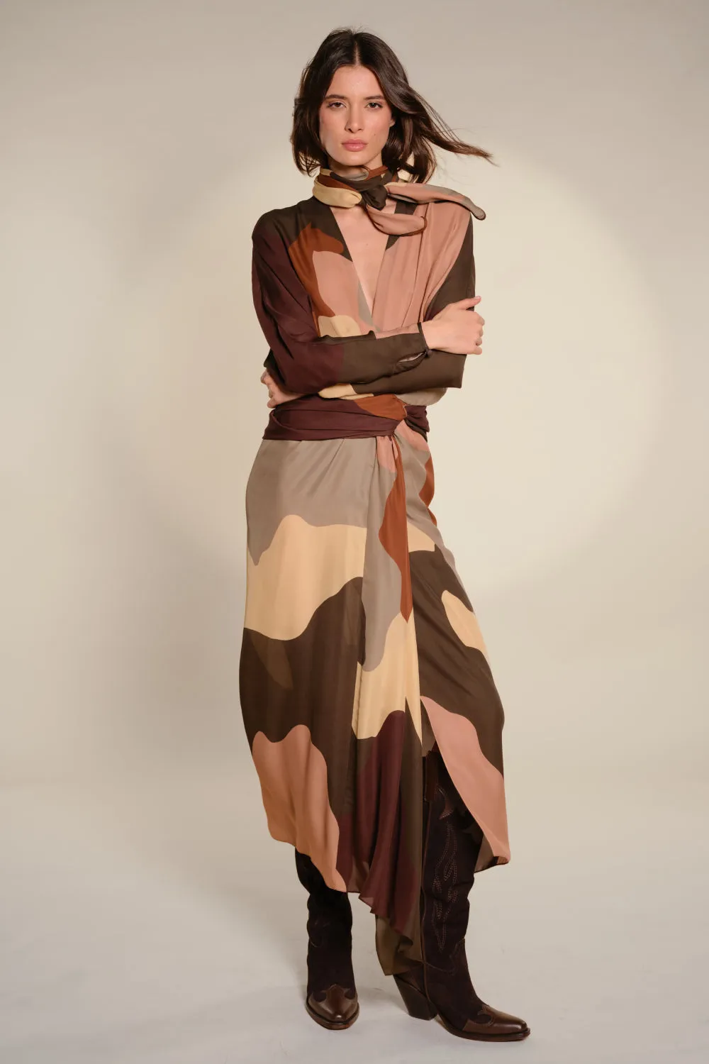 Johanna Ortiz Western Legacy stivali pelle marrone