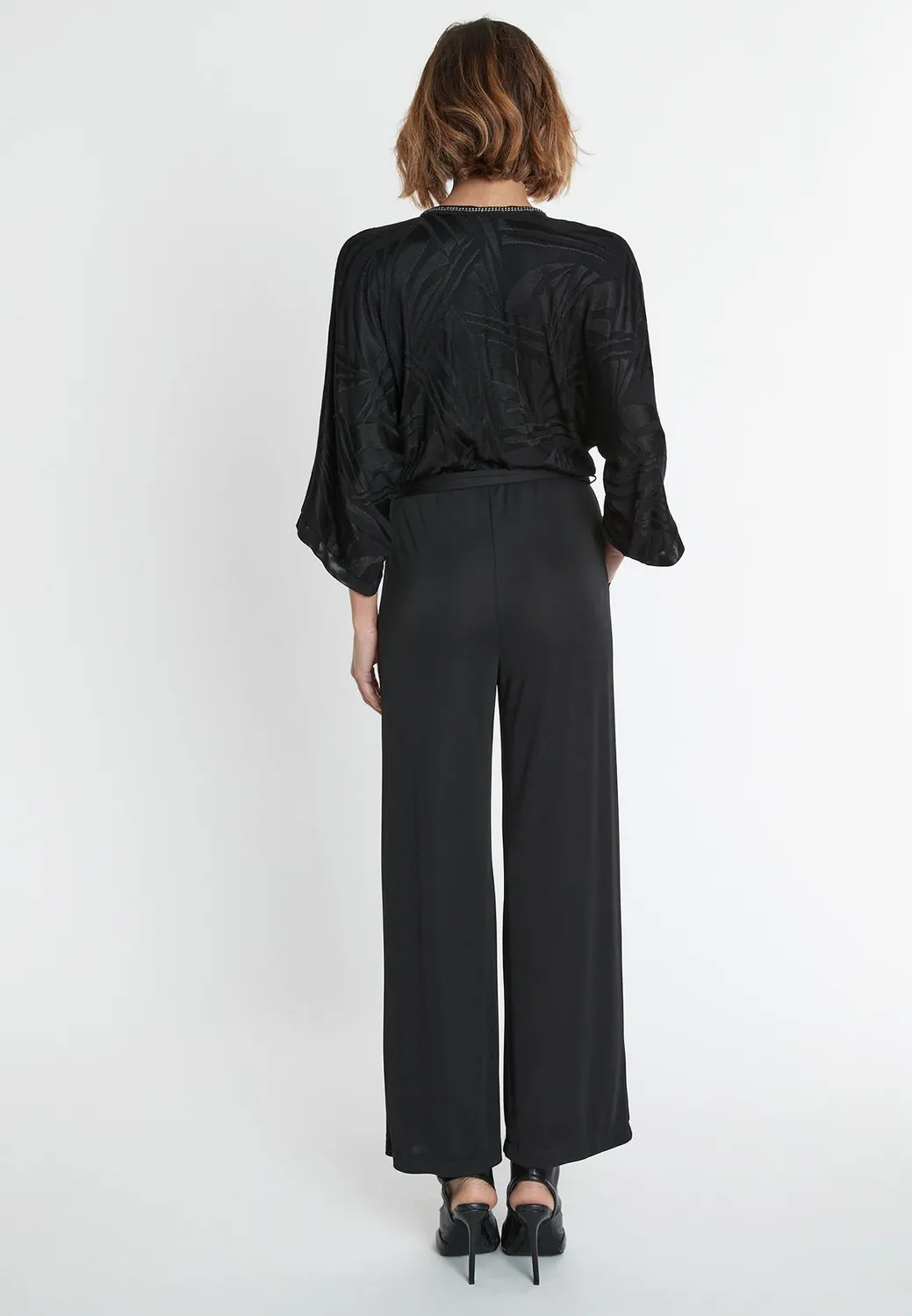 Ana Alcazar Sona tuta jumpsuit nera elegante