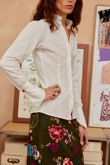 Dahlia Shirt camicia cotone bottoni madreperla