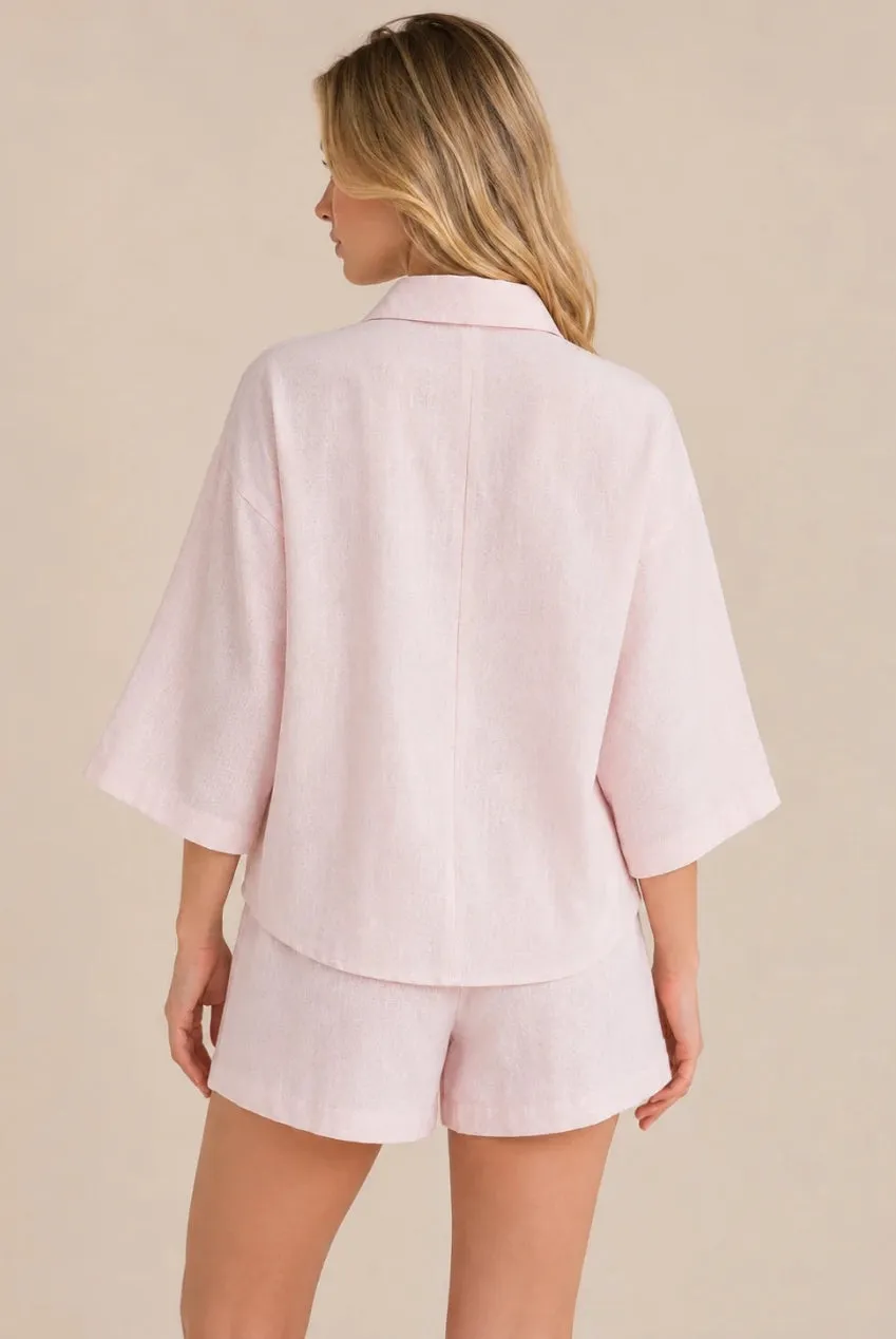 Avinci AV-IMD2912SH camicia oversize rosa lino