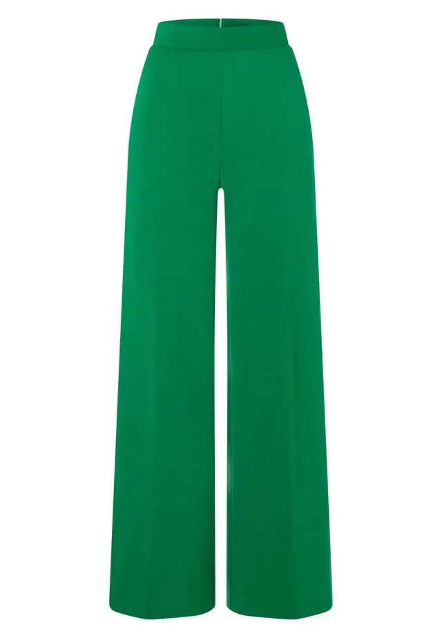 Ana Alcazar Kadowa pantaloni jersey verdi zampa