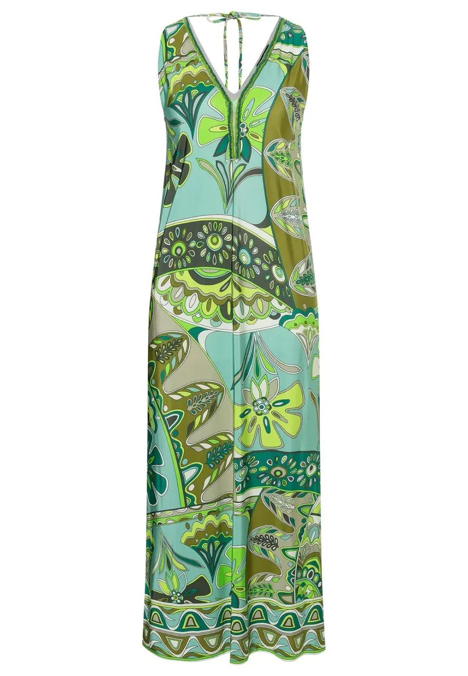 Ana Alcazar Zimoa vestito lungo viscosa floreale
