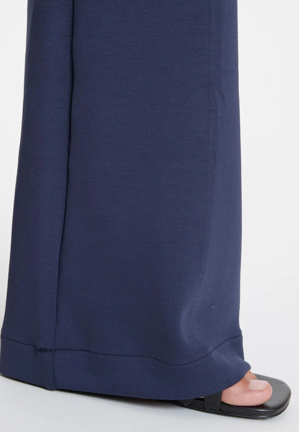 Ana Alcazar Sefasi pantaloni larghi jersey blu