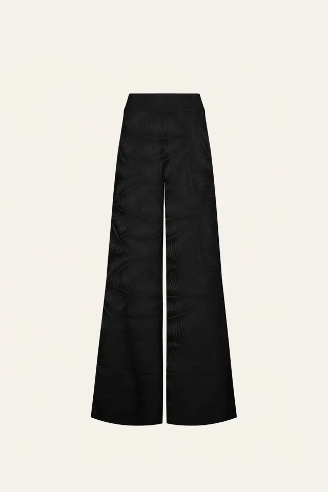 Johanna Ortiz Laidback Energy pantaloni palazzo neri viscosa