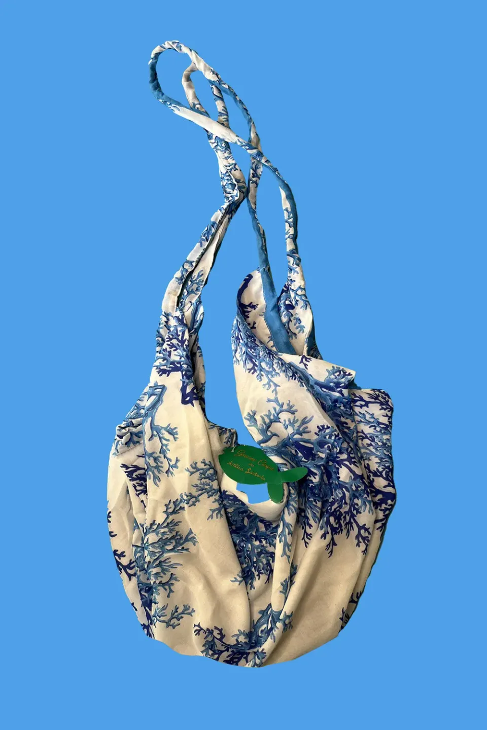 Antica Sartoria DV1928 sacca a spalla blu cotone