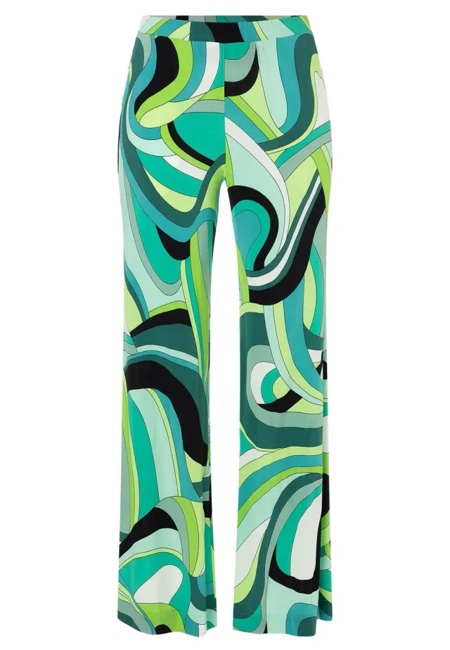 Ana Alcazar Rico pantaloni fantasia taglie 34-44 verde retro