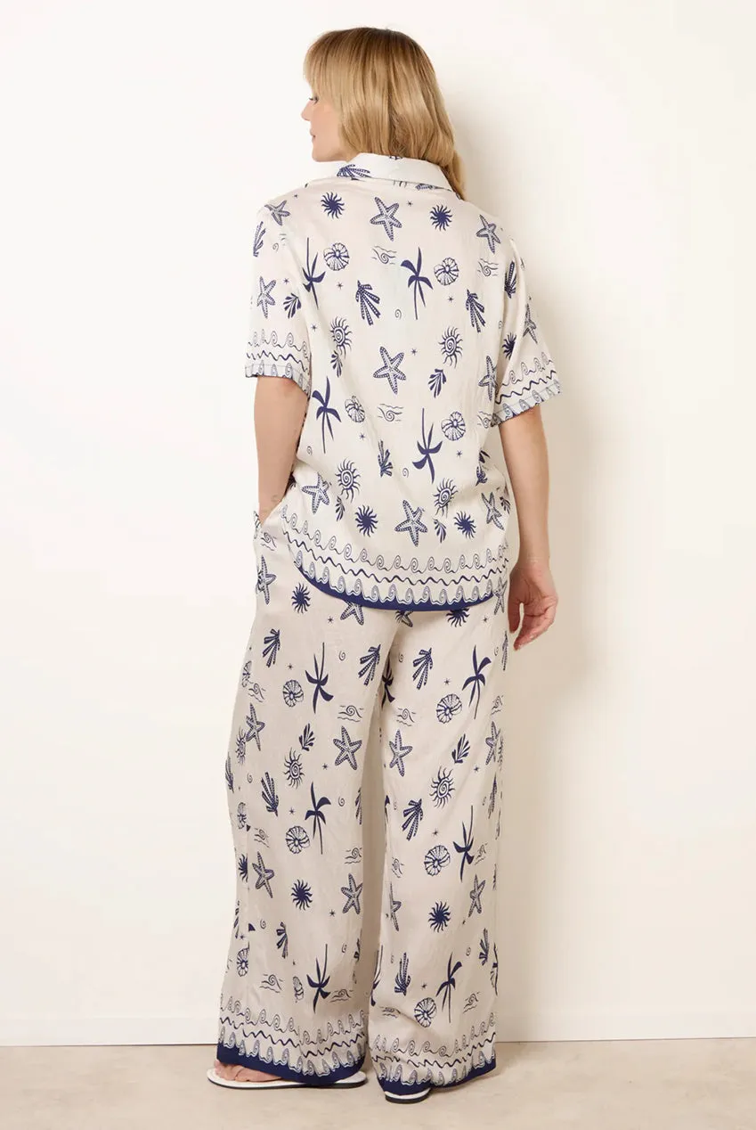 Blue Vanilla Marine completo donna blu navy fantasia