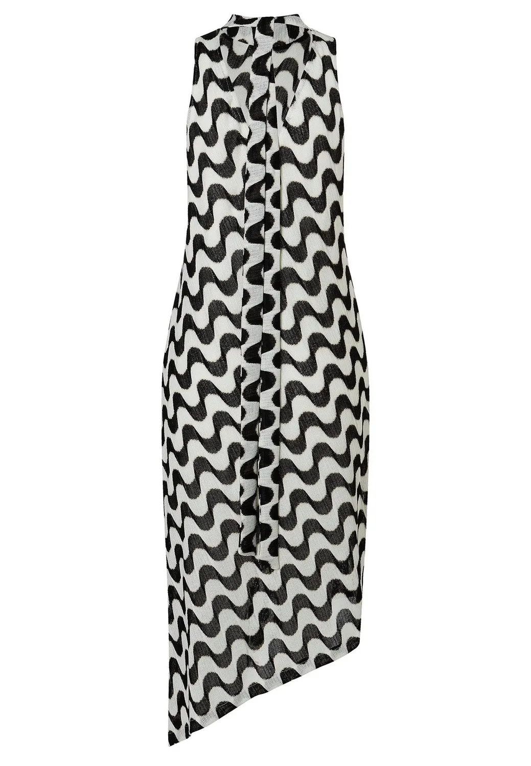 Ana Alcazar Zola abito midi maglia onde
