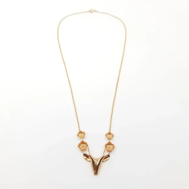 Our Dve Reindeer collana argento placcato oro 18kt