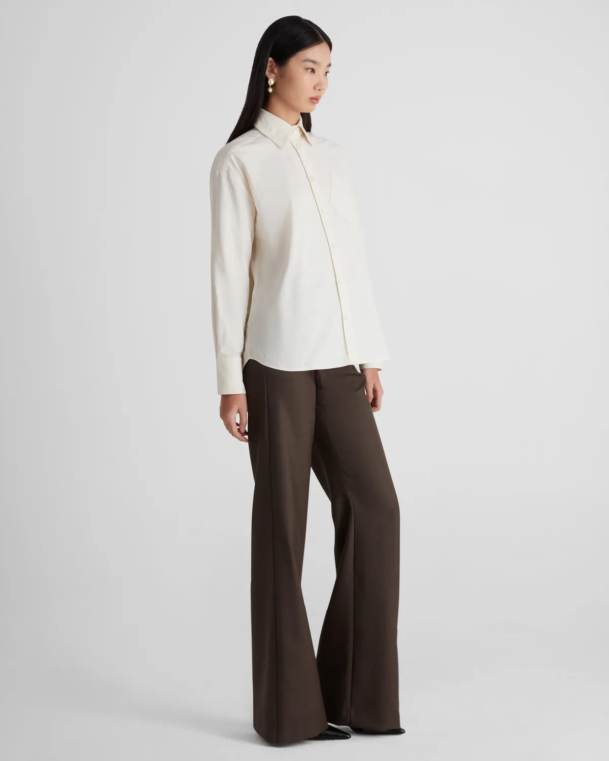 Violante Nessi Violi camicia gialla cotone Oxford
