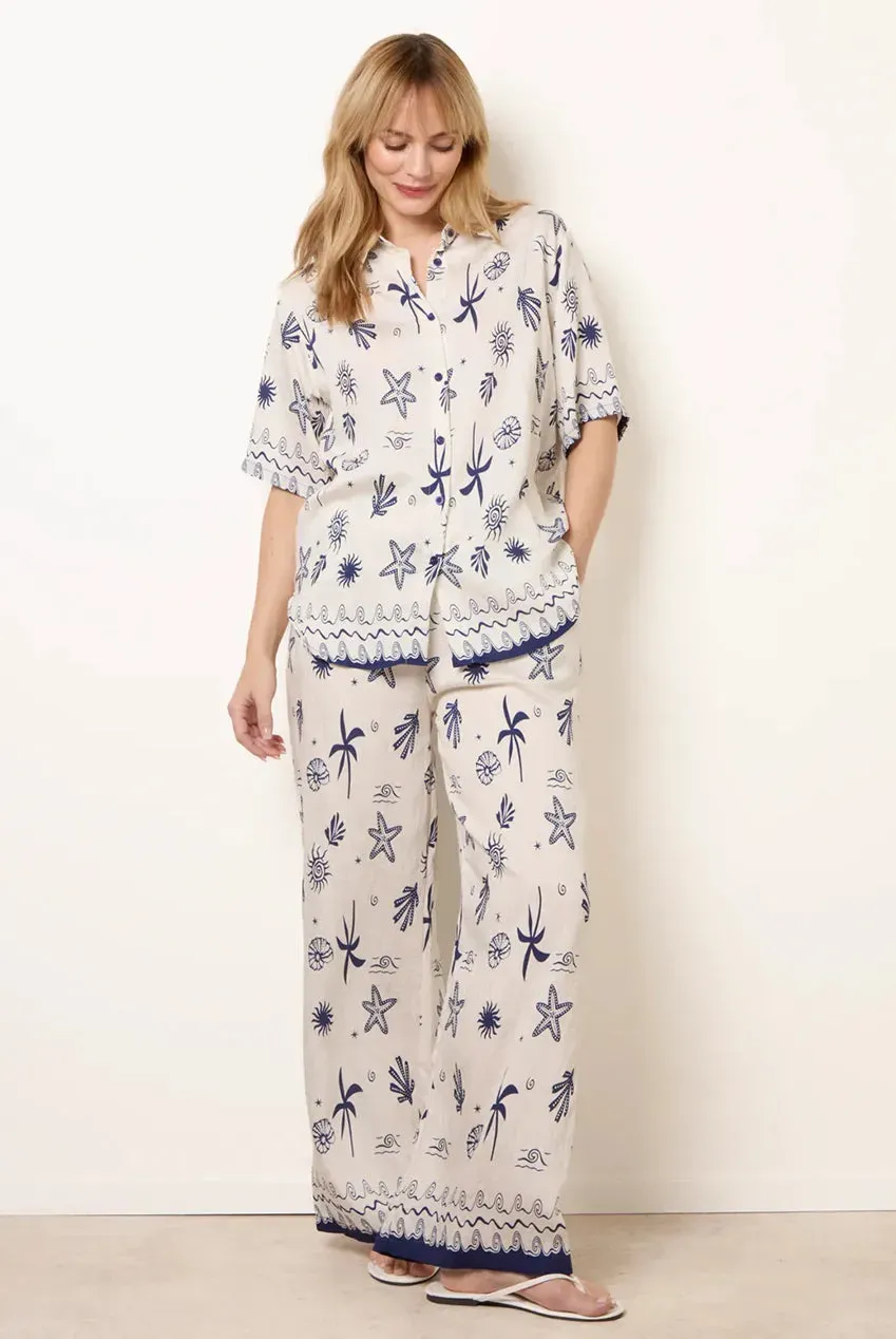Blue Vanilla Marine completo donna blu navy fantasia