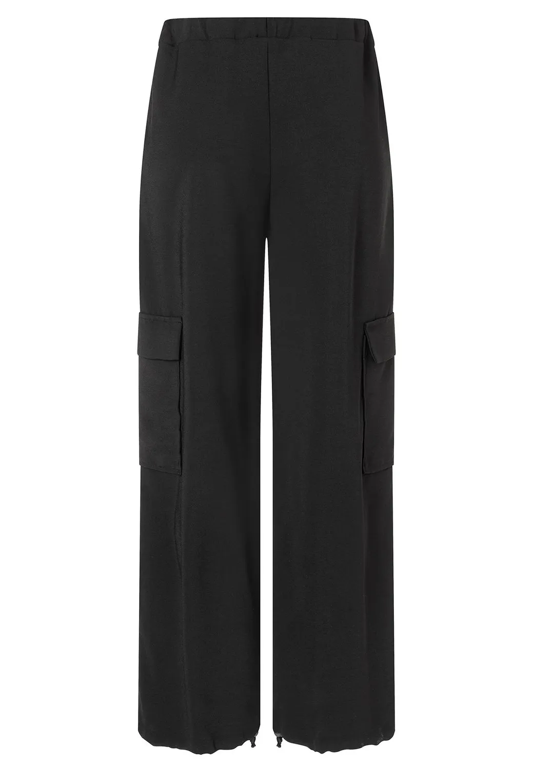Ana Alcazar Zapara pantaloni cargo neri viscosa
