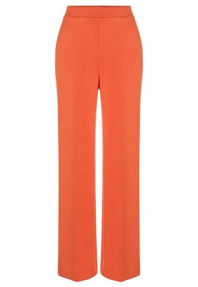 Ana Alcazar Sefara pantaloni larghi arancioni jersey