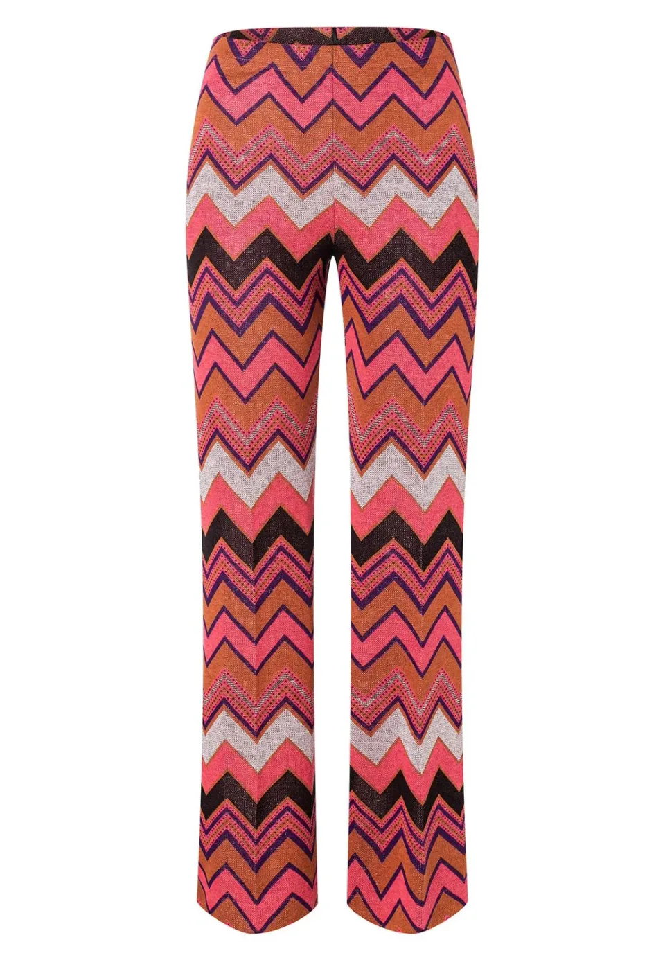 Ana Alcazar Miggy pantaloni cropped zigzag rosa