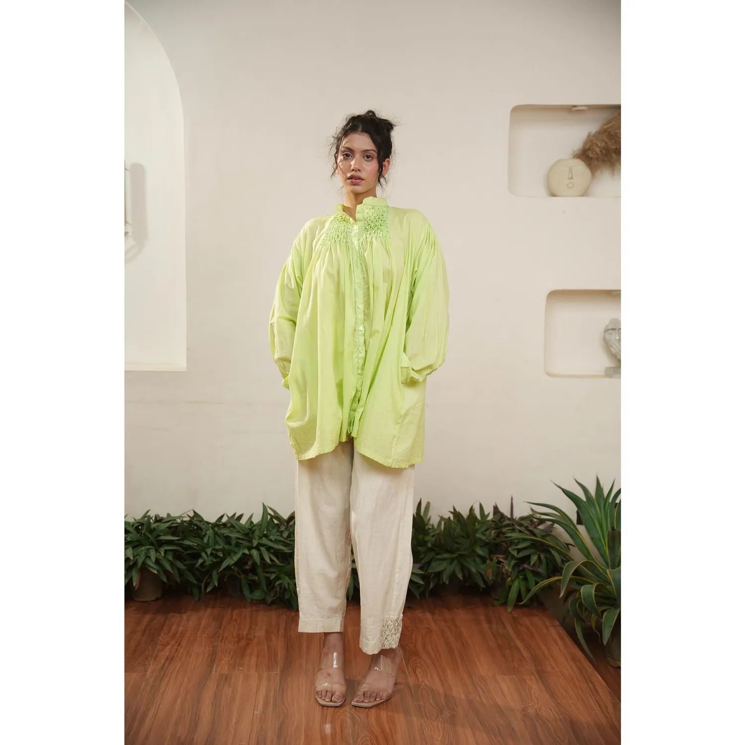 Our Dve Capsule 13 completo donna cotone verde