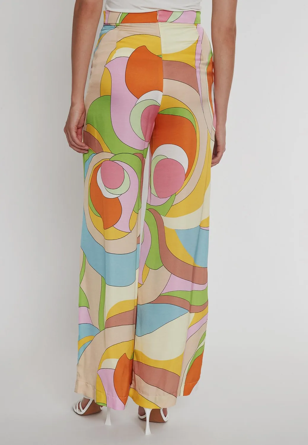 Ana Alcazar Pazora pantaloni palazzo fantasia vintage