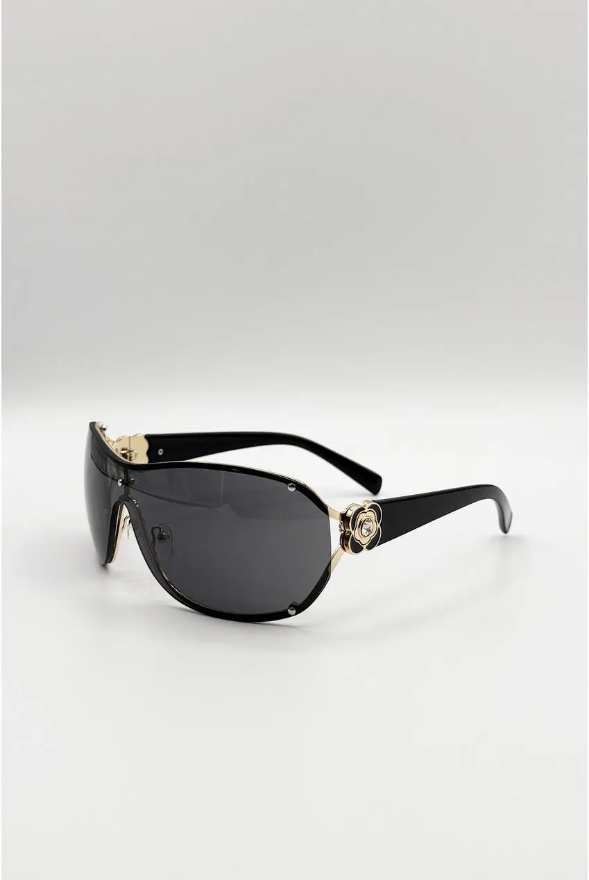 Goddiva SVNX Vintage Rose occhiali da sole neri