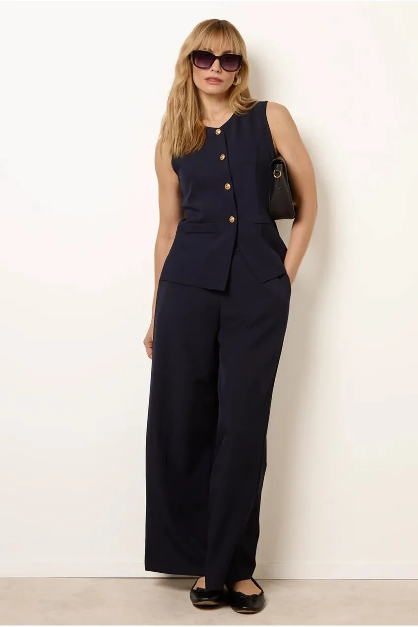 Blue Vanilla Tailored Two-Piece completo coordinato navy elegante