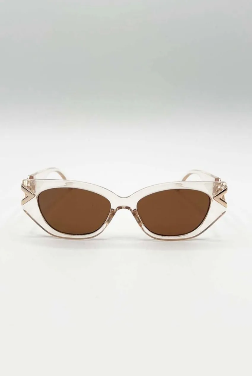 SVNX SG2500728 occhiali sole occhio di gatto beige taglia unica