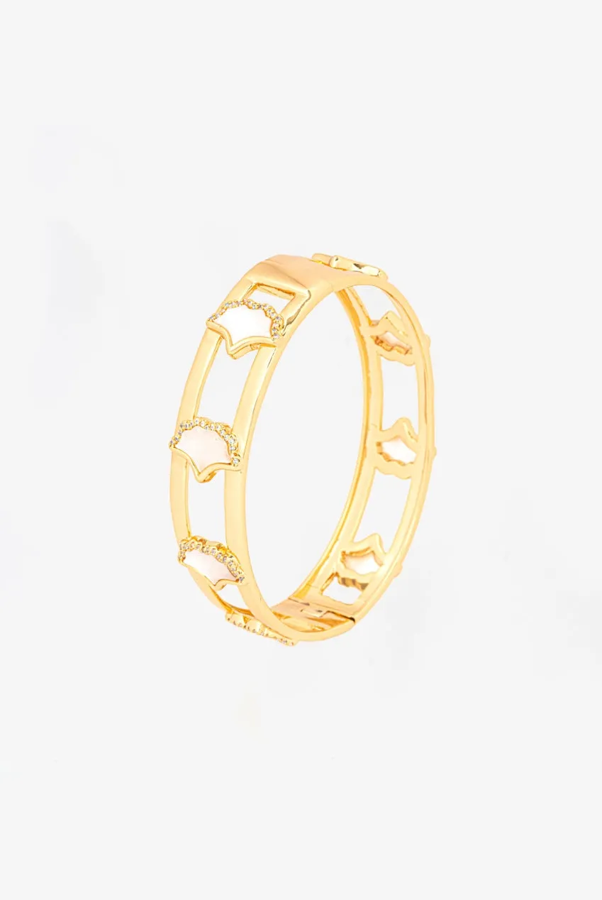 Uchi & Soto Gingko Gold bracciale oro foglia misura unica