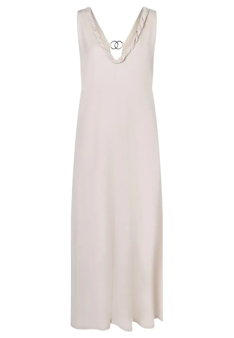 Ana Alcazar Rakina abito maxi scollo a V tasche
